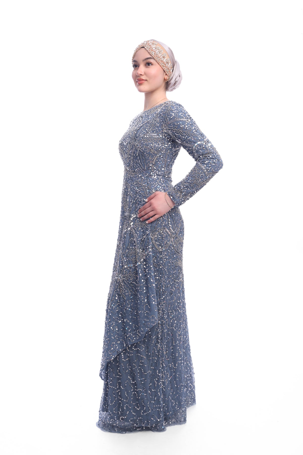 Anisa Modest Embellished Party Wear